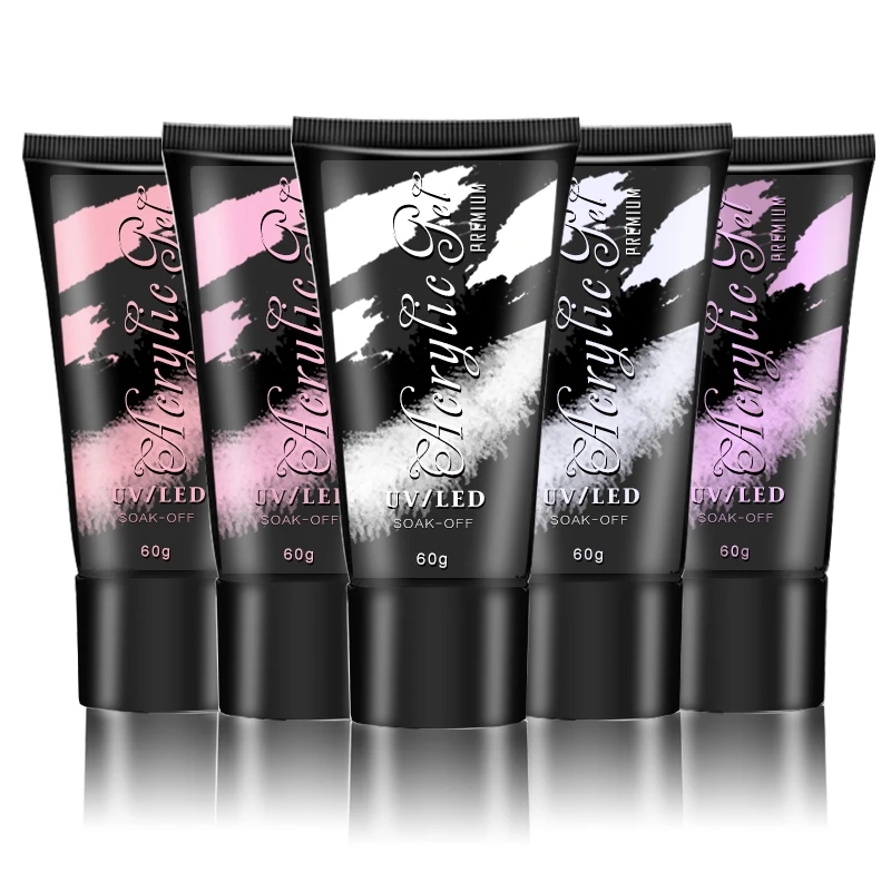 Deroi Long Lasting Poly Gel Colors Polish Private Label Non Toxic Nail Extension Kit Uv Gel Acrylic Poly Gel Nail Kit