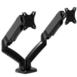 LCD Monitor Stand Gas Spring double Monitor Arm 90 Degree laptop stands adjustable
