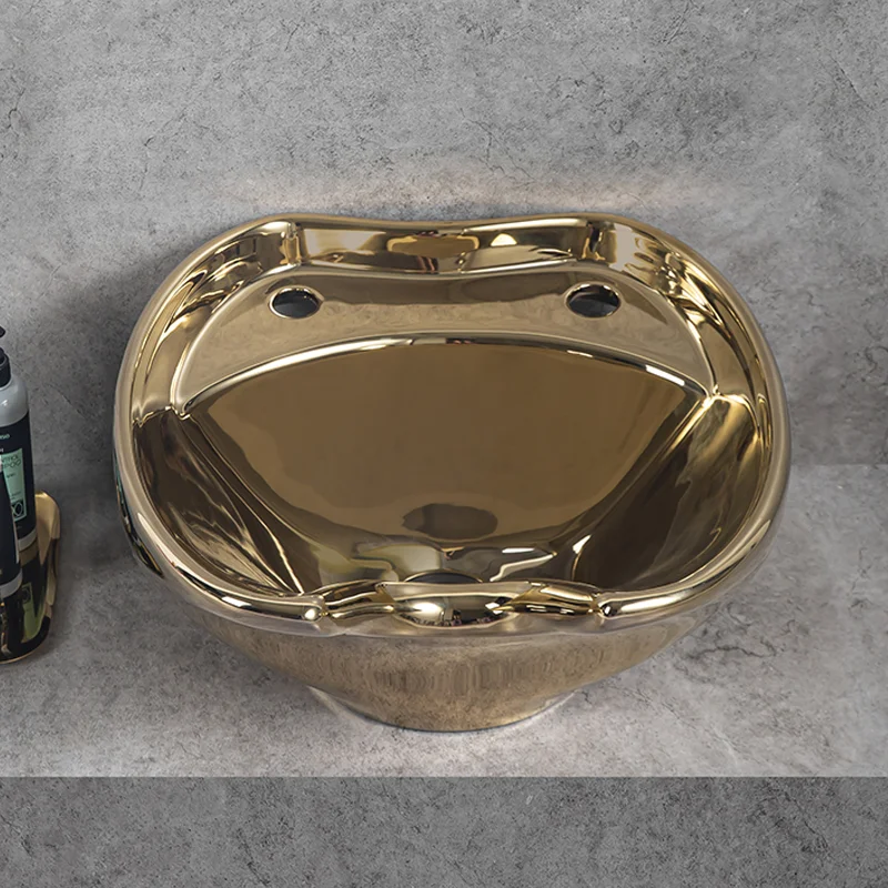 New Desig Luxury hair wash basin Ceramic shampoo sinks basin&trays salon sink shampoo sink hair basin