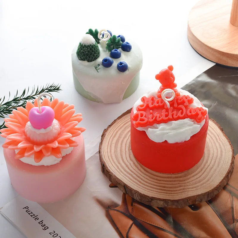 Exquisite Custom Unique Dessert Shaped diy Scented Candle custom