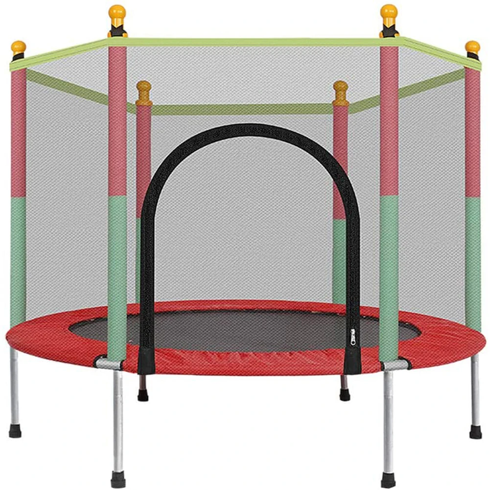 
5FT Kids Trampoline With Enclosure Net Jumping Mat, Sports Fitness Games Trampoline For Kids  (62581567466)