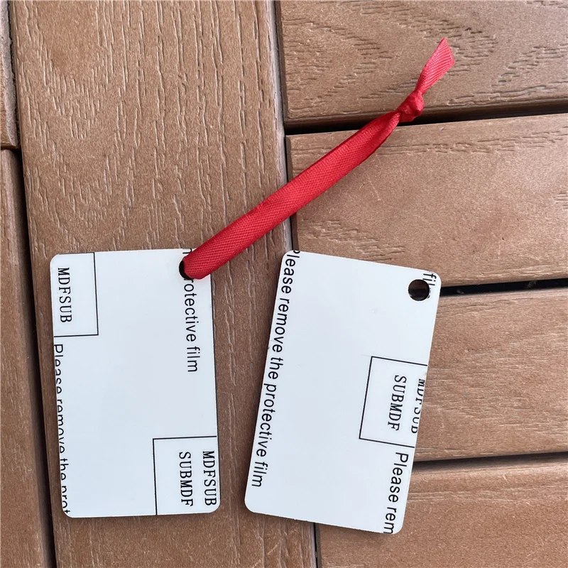 MDFSUB Welcome to customize any shape sublimation pendant Sublimation Blank Mdf Ornaments for Christmas Tree Decoration