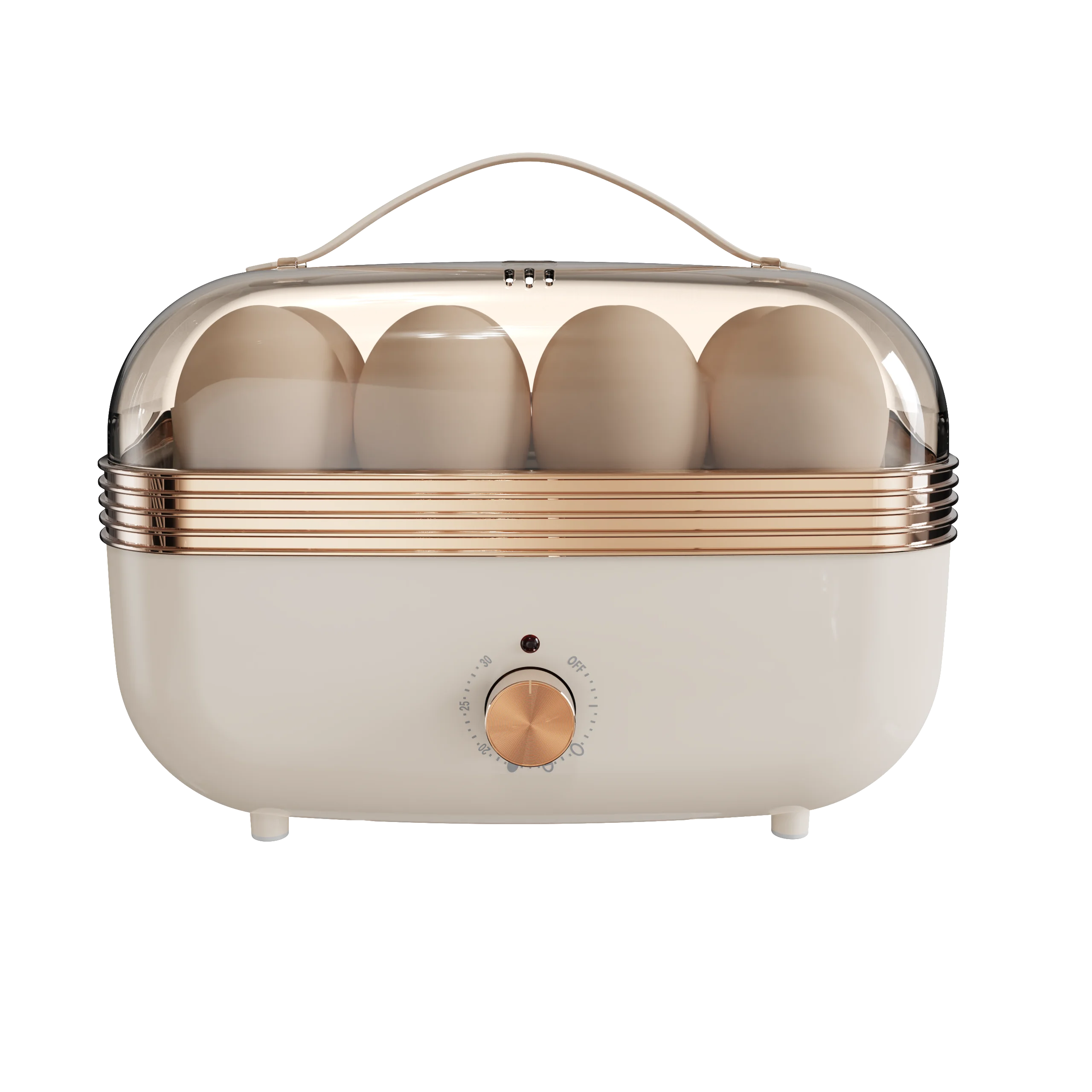 Hot Selling Household Electric Rapid Egg Cooker with Stainless Steel Housing Automatic Boiled Steamer Egg Boiling