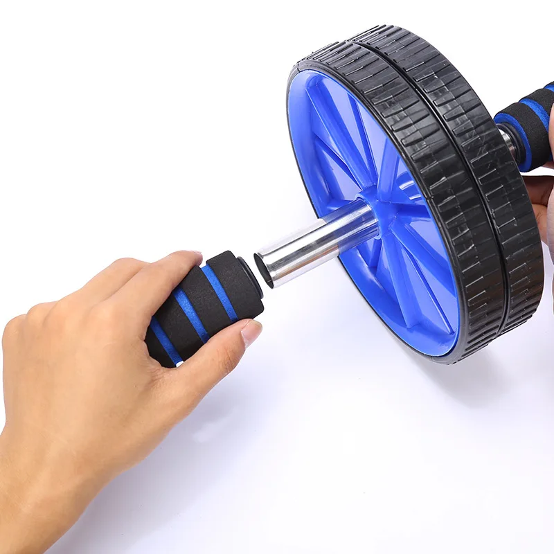 Fitness Abdominal Wheel Ab Wheel Plastic Smooth Two Wheel Rollers