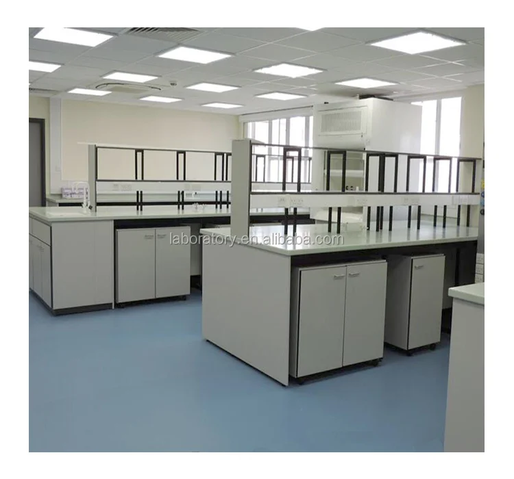 Laboratory furniture wall bench steel cabinet with epoxy powder coated