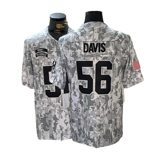 Custom Arctic Camo Button Up Baseball Jersey 2024 All Stitched American Football Jerseys #12 Olave  #7 Hill #32 Mathieu  Carr