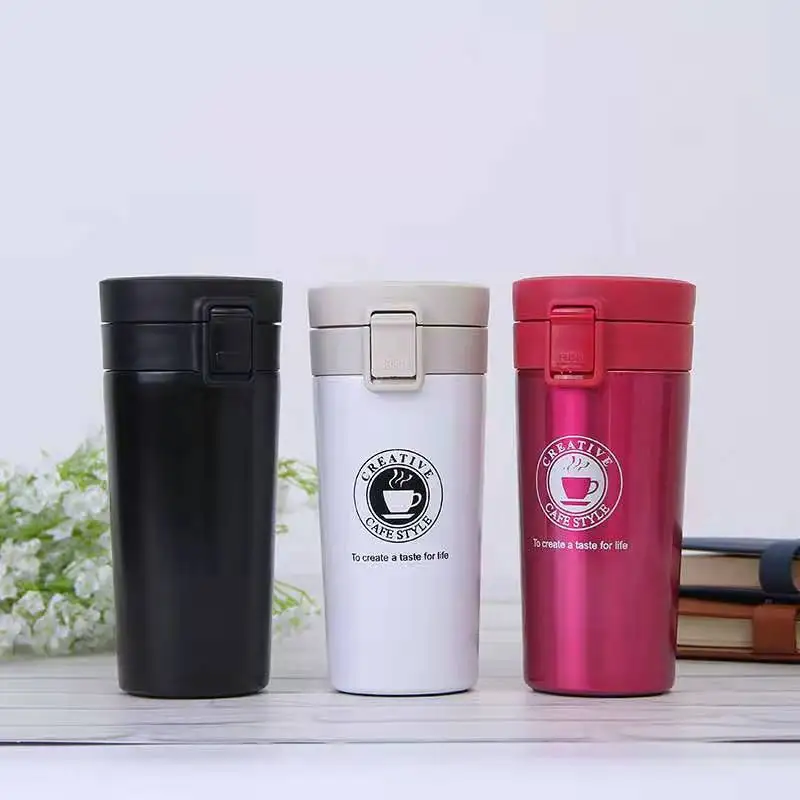 Горячая Распродажа, Термокружка для кофе из нержавеющей стали с двойными стенками и логотипом на заказ, дорожная кружка для кофе
