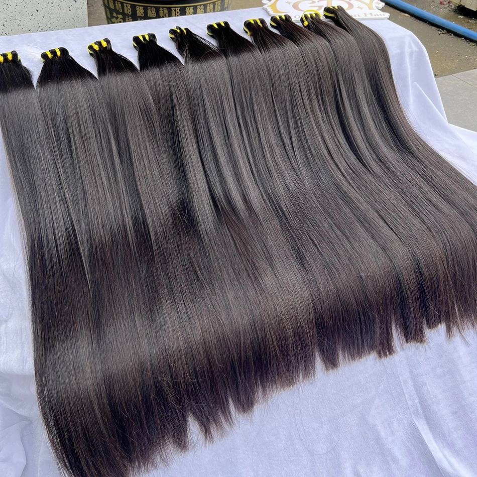 GDY Wholesale Double Drawn 12A Virgin Bundle Hair Vendor 100% Human, Unprocessed Raw Brazilian Cuticle Aligned Hair Bundles