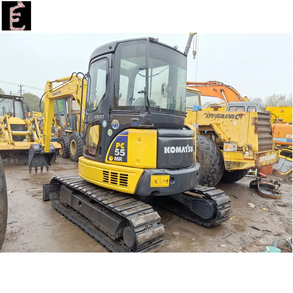Japan made used Komatsu PC55MR-2 mini excavator used pc55/pc01/pc15 crawler excavator wholesale with spare parts