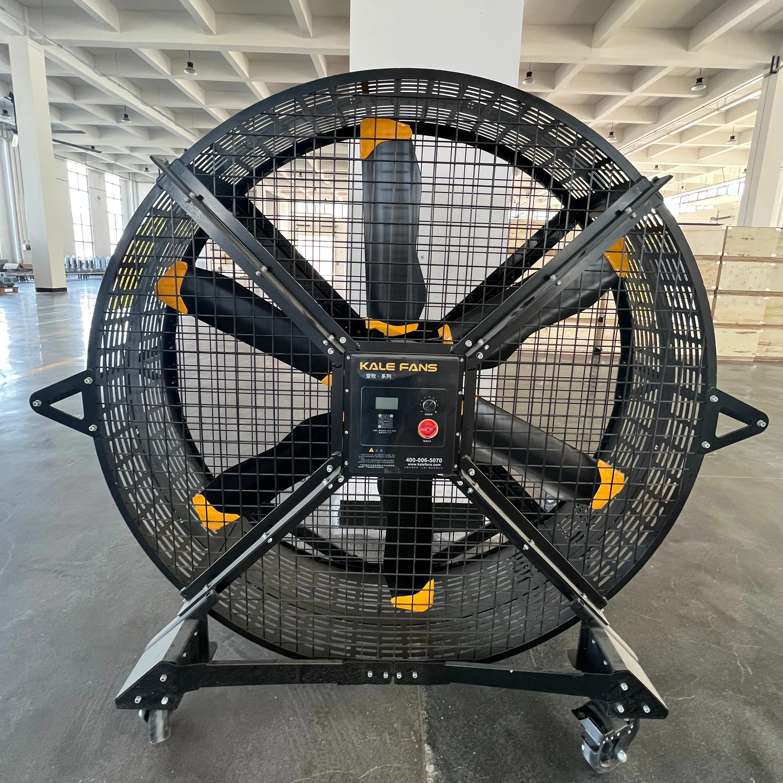 Industrial Commercial Movable 2M Diameter Outdoor Stand Fan Gym Floor for Spain