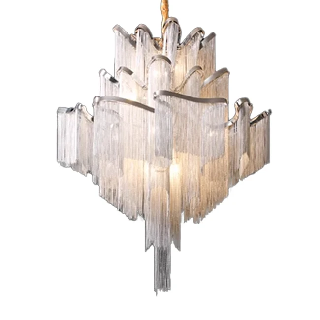 unique design metal chandelier light luxury post modern chandeliers tassel chandelier
