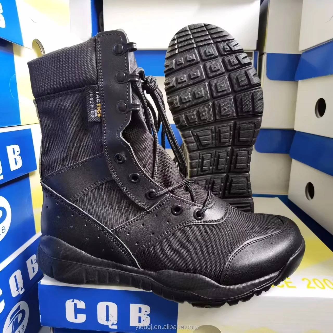 Manufacturers custom ultra light summer mesh combat boots four seasons tactical boots breathable wear