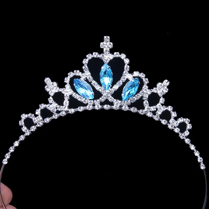 Children hair accessories Hair accessories girl cute crown princess little girl rhinestone crown hairpins baby hair comb