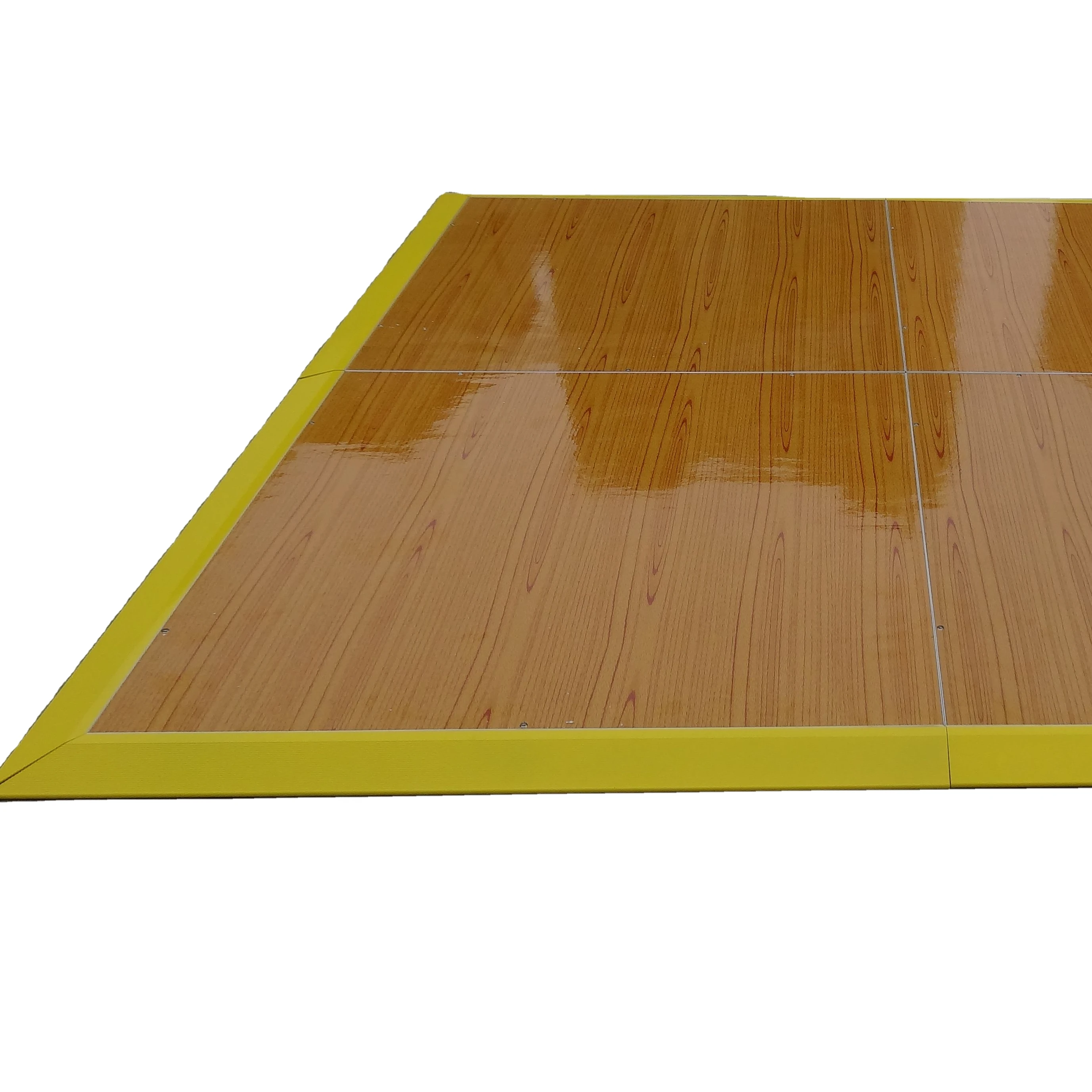 Pear yellow wooden dance board portable floor indoor ballroom dance floor