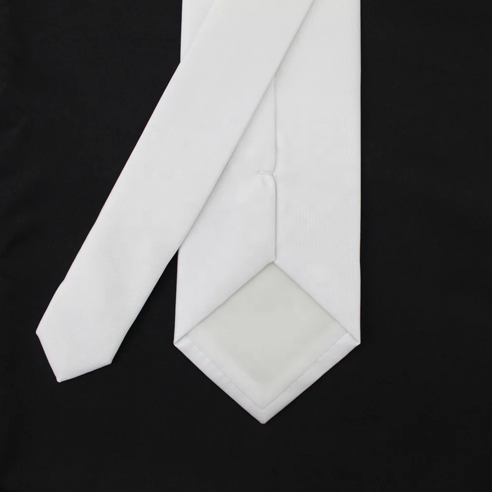 China Suppliers Wholesale 100 Polyester Twill Custom Woven Logo Cross Church Neckties White Sword Wreath Men Male Christian Tie