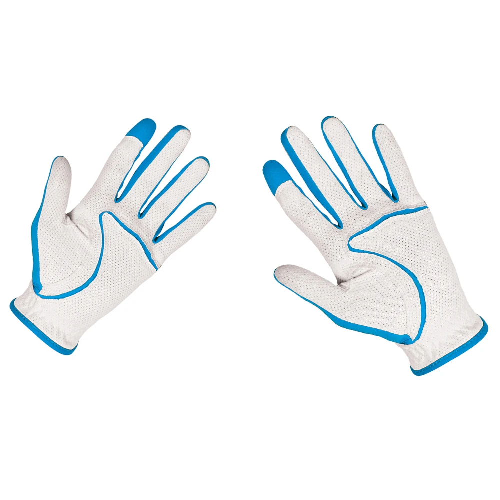 Белые мужские перчатки для гольфа из овечьей кожи с логотипом под заказ