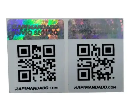 QR-код с номером на заказ 3d Голограмма наклейка против подделки лазерная этикетка
