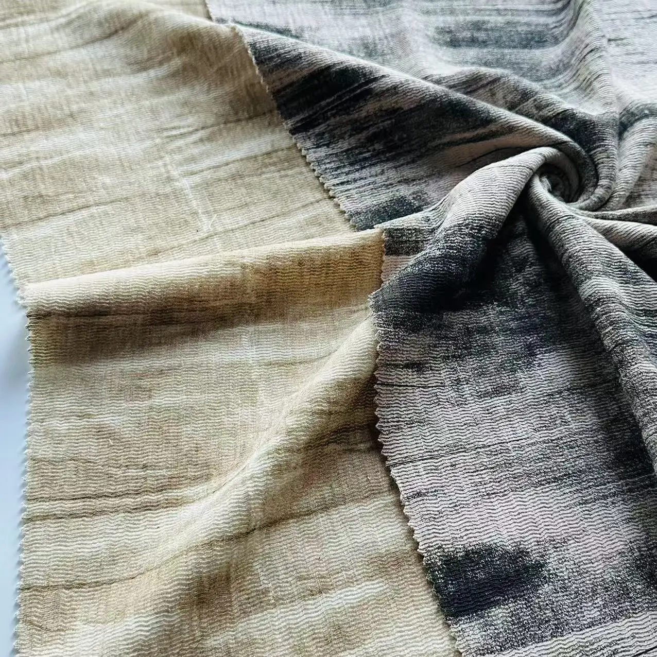 Autumn and winter vintage imitation bark fabric for coat dress pants etc