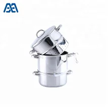 Professional Kitchen 3 Layers Stainless Steel Fruit Juice Steamer Pot Not Support Sustainable Everyday 0.6 Mm Customized Size