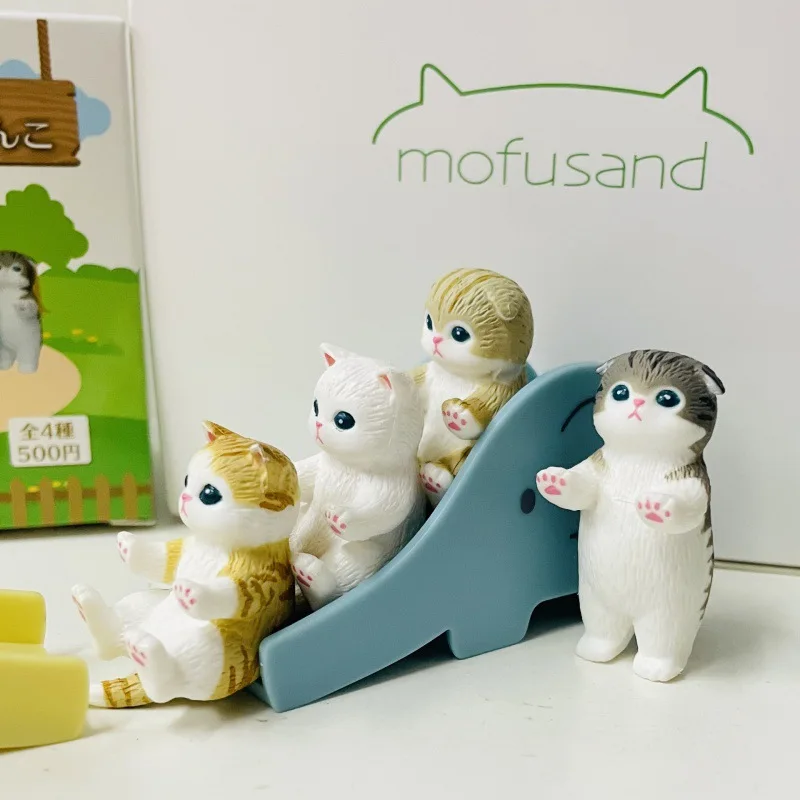 Top Quality Blind Box Shrimp Shark Cat Mofusand Kawaii Figuinre Japanese Q Ver Anime Sanrios Figure Toy Doll