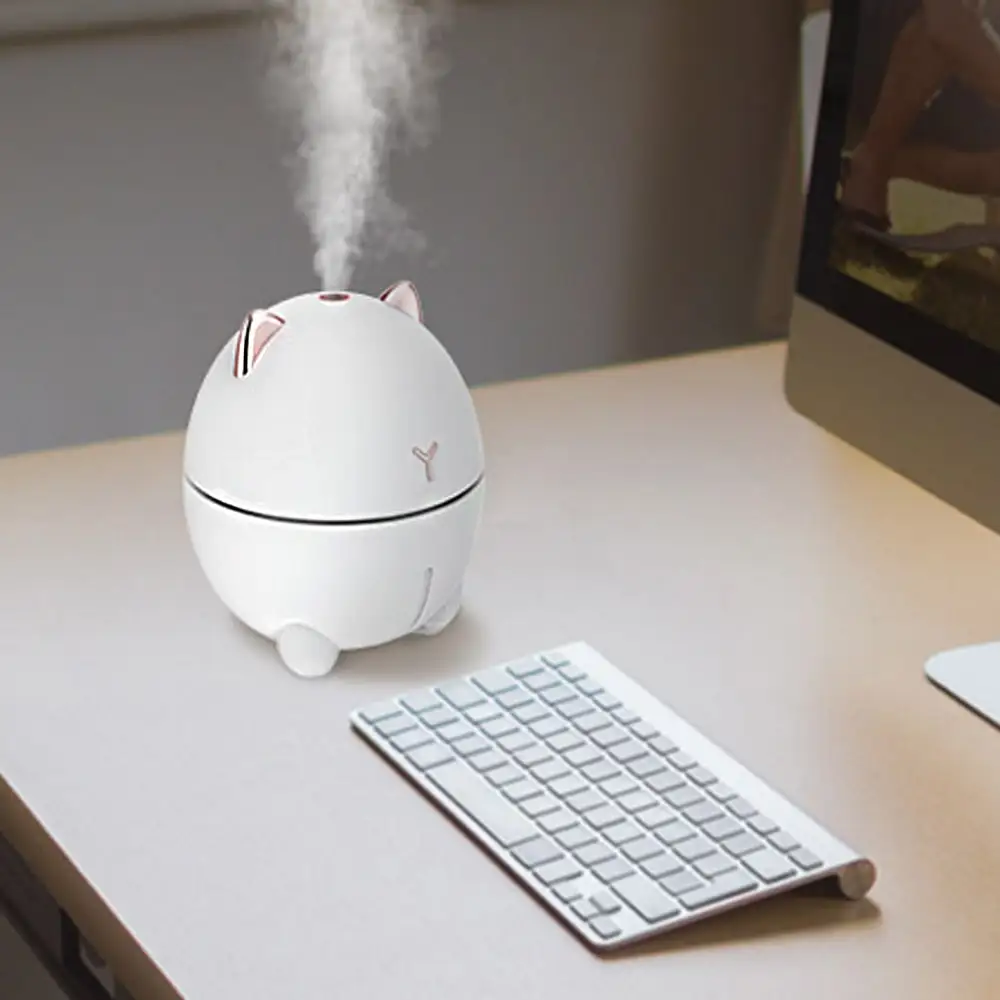 Portable Desktop Purifier  LED Mini Usb Car Air Humidifier For Dry Skin Home Bedroom office