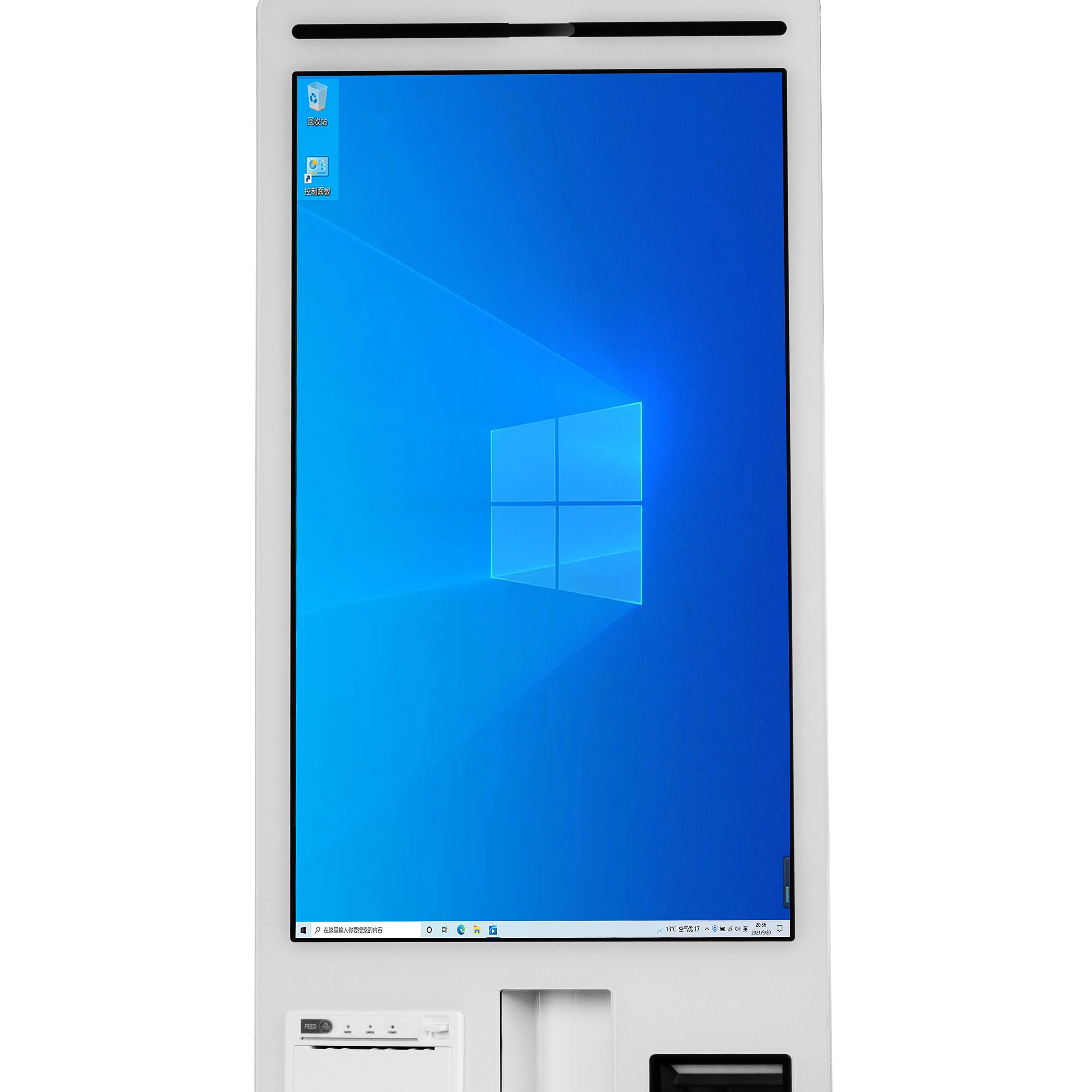 27 Inch Payment Kiosk Restaurant Self-Service Ordering Machine With Thermal Printer and Qr Code Scanner