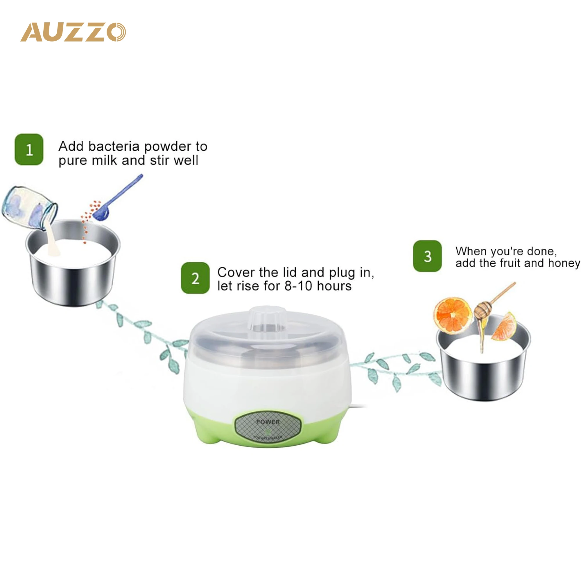 Factory Supply Color Customized Customize Brand Electric Home Yogurt Maker