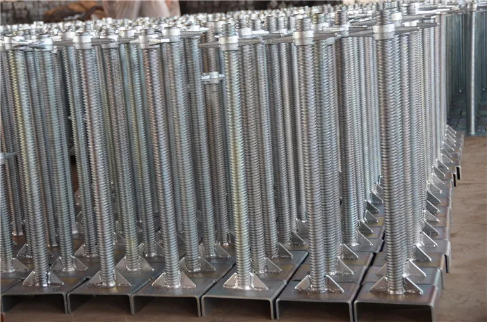 buy china ring lock scaffolding system  parts scaffolding jack base base plate screw jack u-head screw
