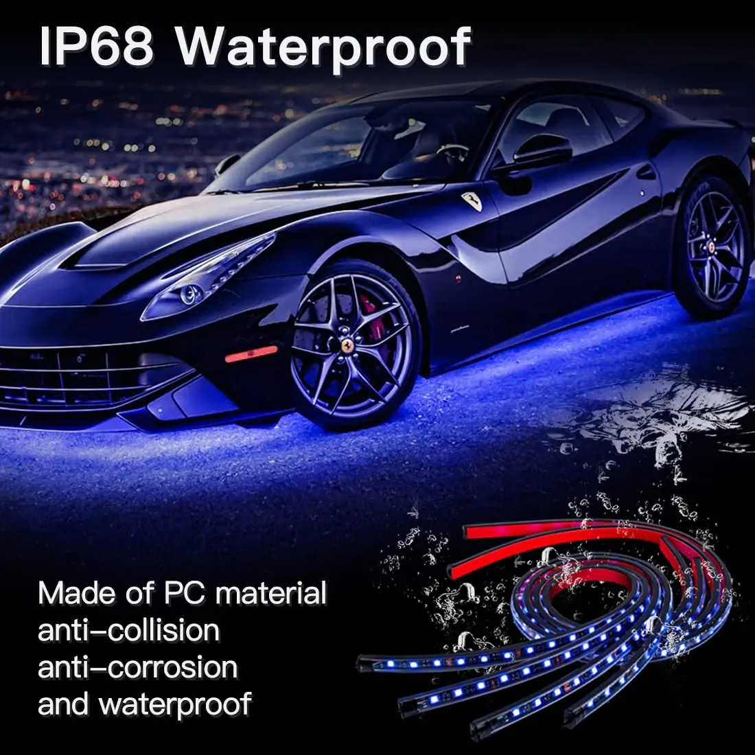 Rgbic) Светодиодная лента с usb-питанием Гибкая Underglow автомобиля полосы света rgb App управление течет цвет RGB интерьер Led светодиодные