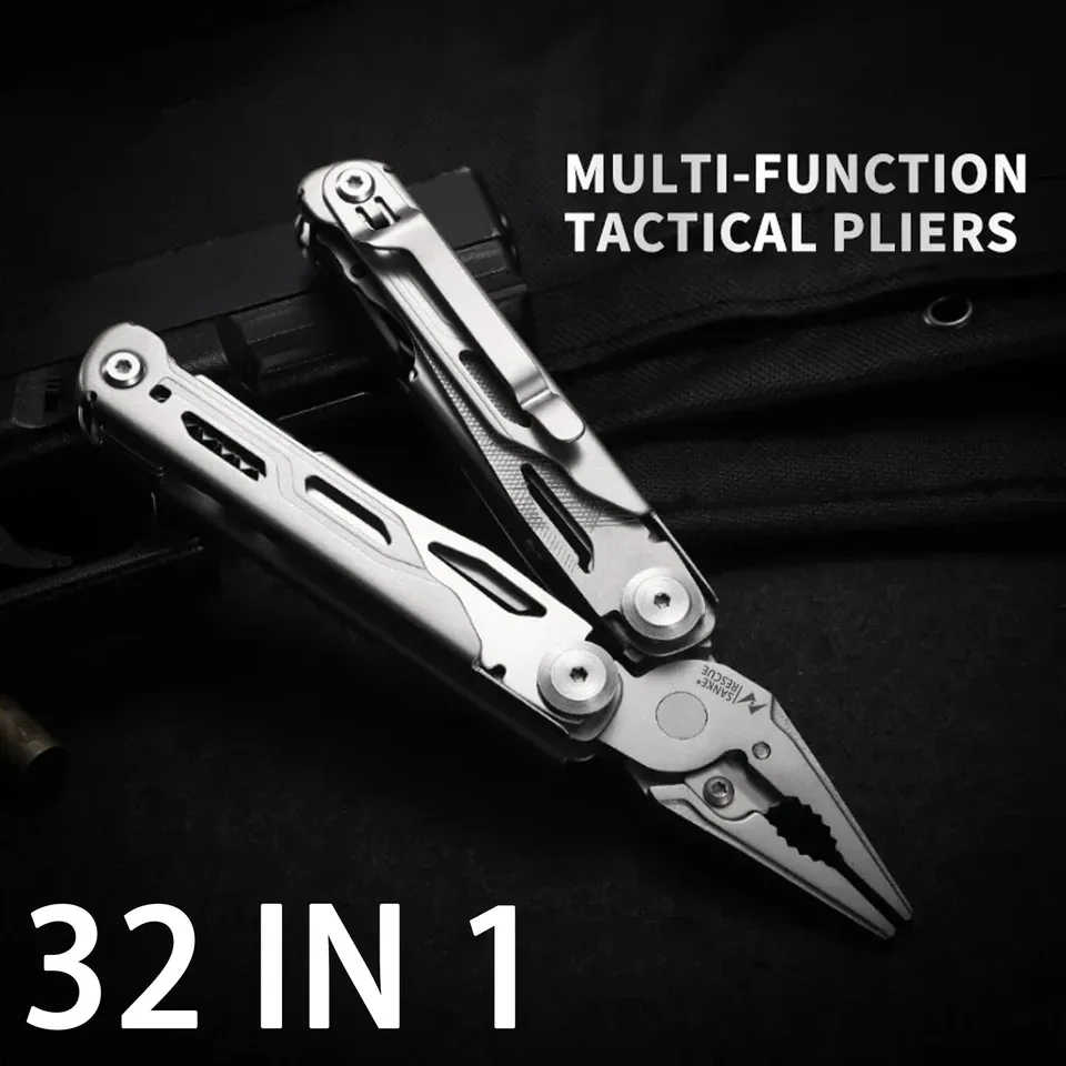 12-in-1 Mini Multi-tool Needle Nose Pliers Pocket Knife Keychain Bottle Opener  EDC Gear And Equipment