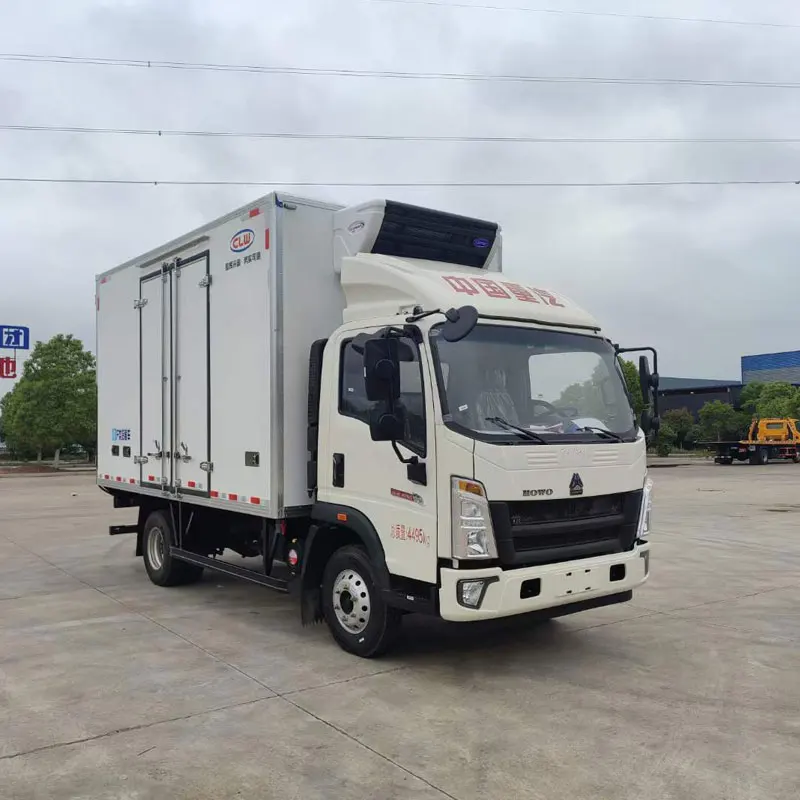 HOWO 4X2 Small Van Trucks-Refrigerator Truck   for Sale