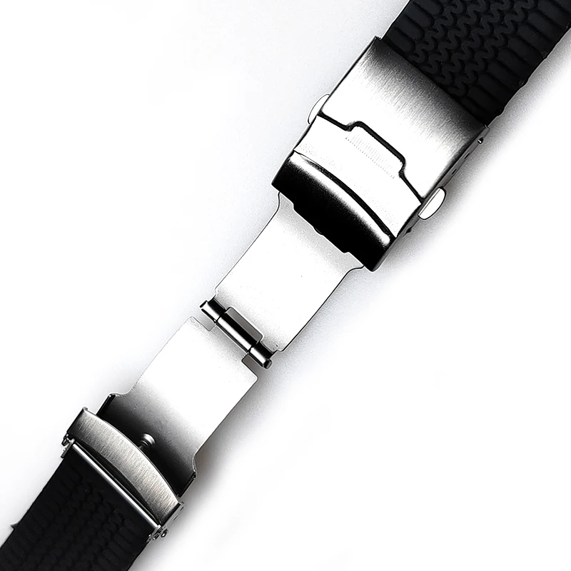 20mm 22mm 24mm multi colors blue orange tire pattern silicone rubber wrist watch bands watch strap