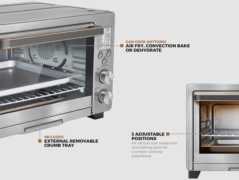 2019 Hot Sale New Model 24L Steam Air Fry Convection Toaster Oven