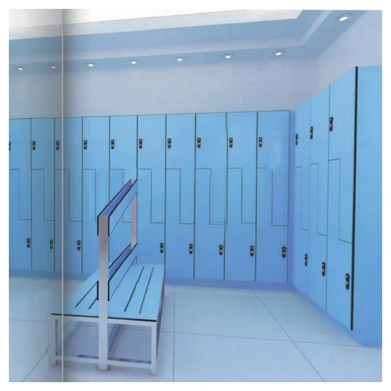 Rust Resistant Spa Houses Hpl Wood Gym Compact Laminate Work Lockers For Cloth