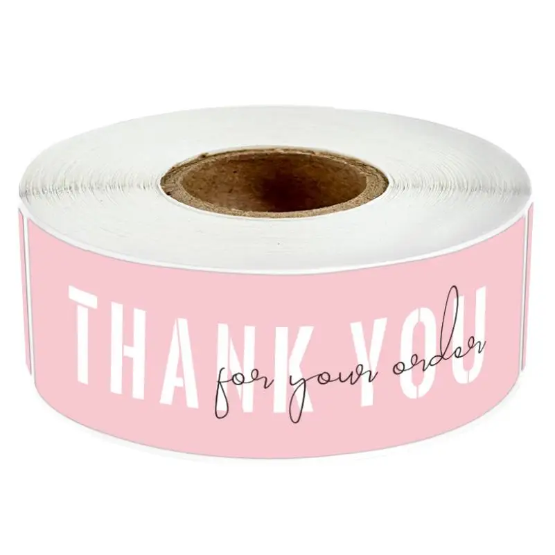 Manufacturers Custom Private Brand Printed Logo Thank You UV Stickers Labels For Small Business