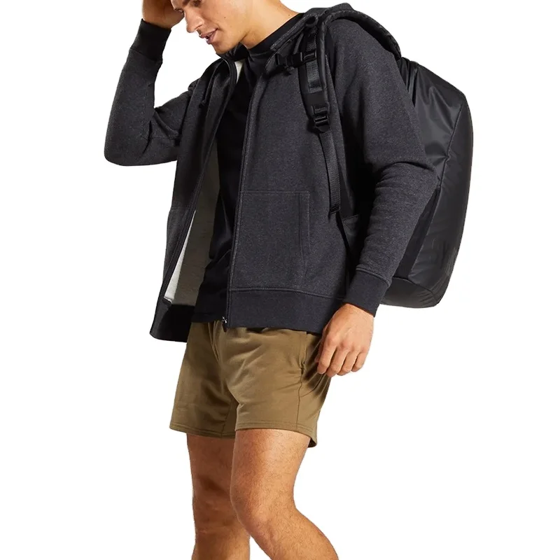 
breathable stretch full zip baseball custom gym hoodie 