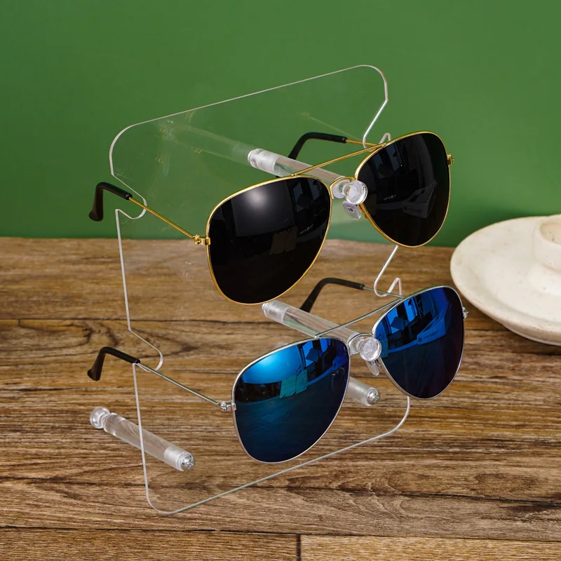 Acrylic Transparent High Quality Optical Glasses Sunglasses Display 2022 Newest Custom Logo Acrylic Display Stand For Glasses