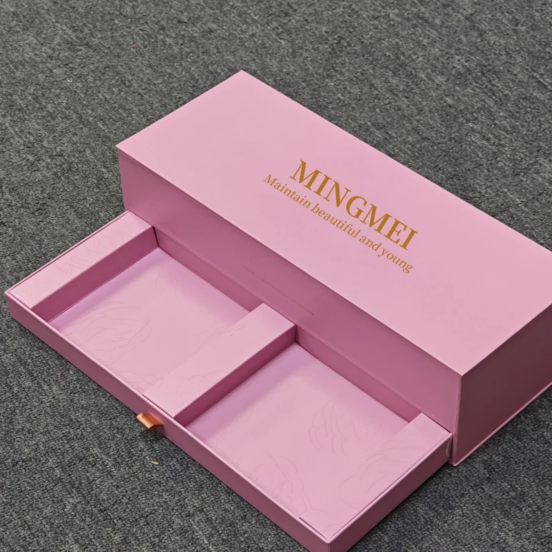 Custom Logo High-quality Two Layers Facial Mask Skin Care Products Set Packaging Luxury Cardboard Gift Box With Magnetic lid