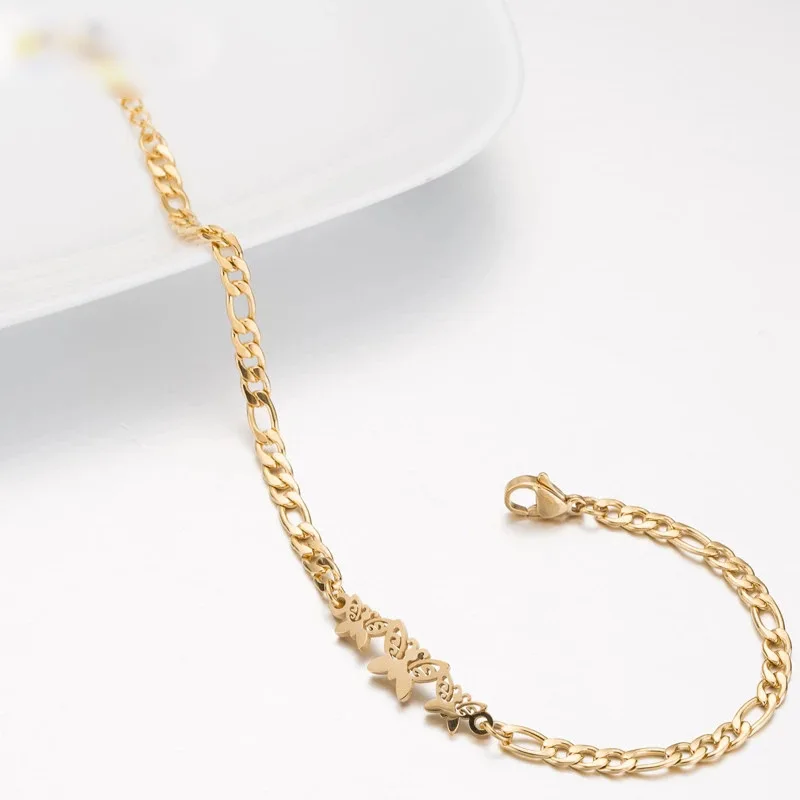 18K Gold Plated Stainless steel bracelet engraving women tennis cuff letter moon star charm bangle blanks 925 silver bracelet