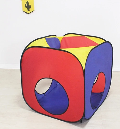 Kids Pop up 3-IN-1 Play Tent (rocket castle+Tunnel + Ball Pit)  kids play tent