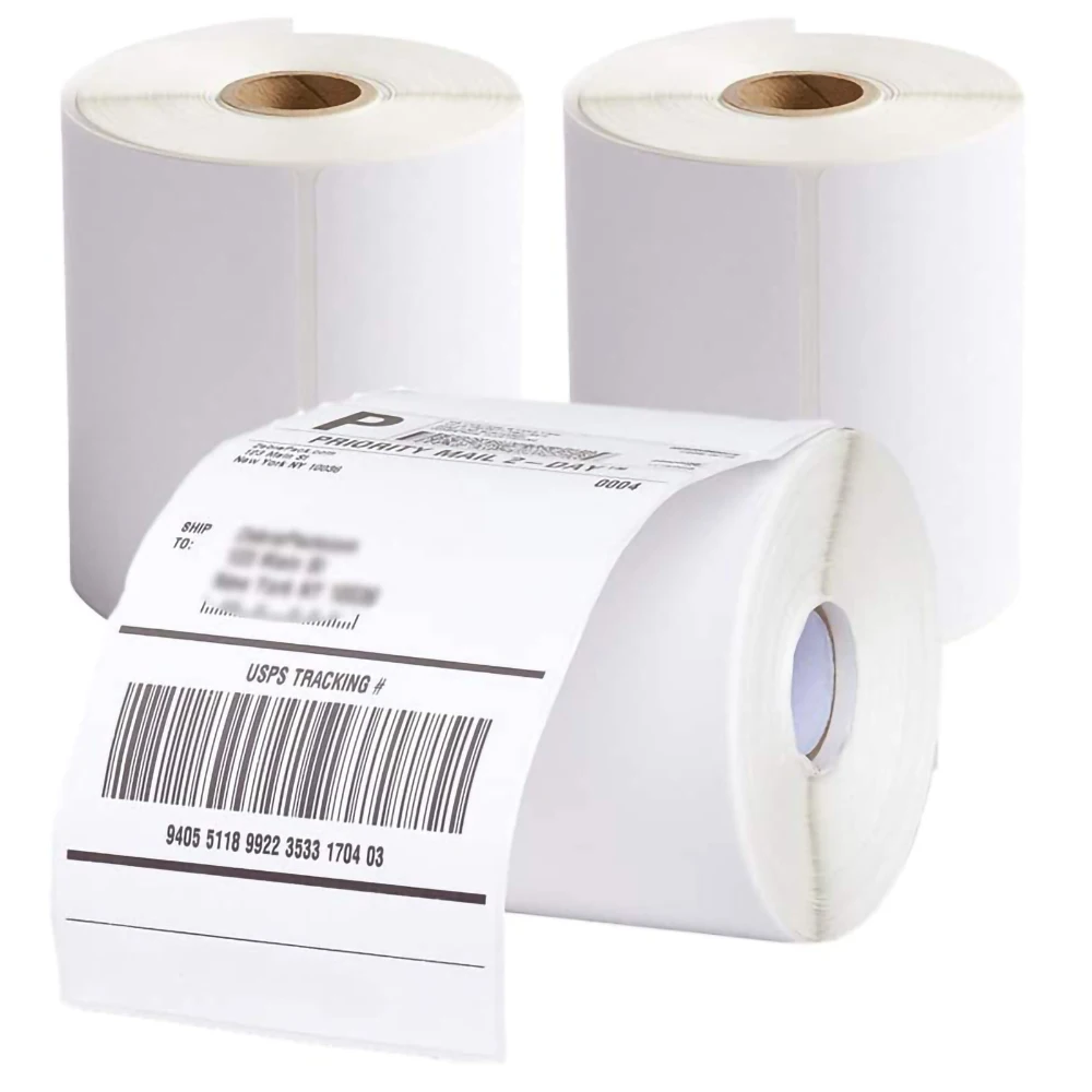 Factory Waybill Waterproof Shipping Sticker 4x6 Label Roll Blank Sticker Direct Thermal Paper Label