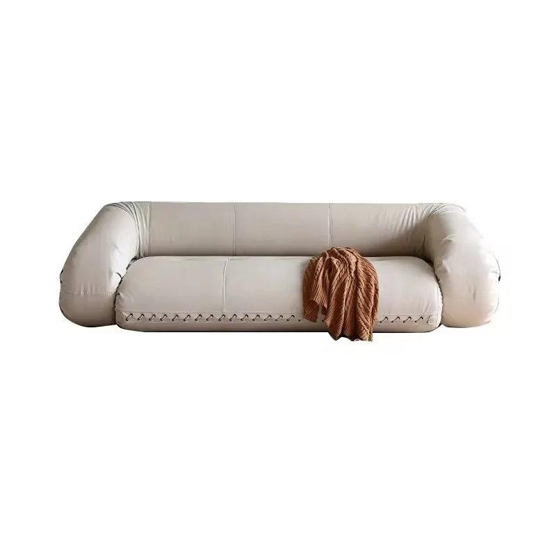 Italian modern style luxury apartment hotel living room furniture sofa set 2 seater sofa white modern sofa couch