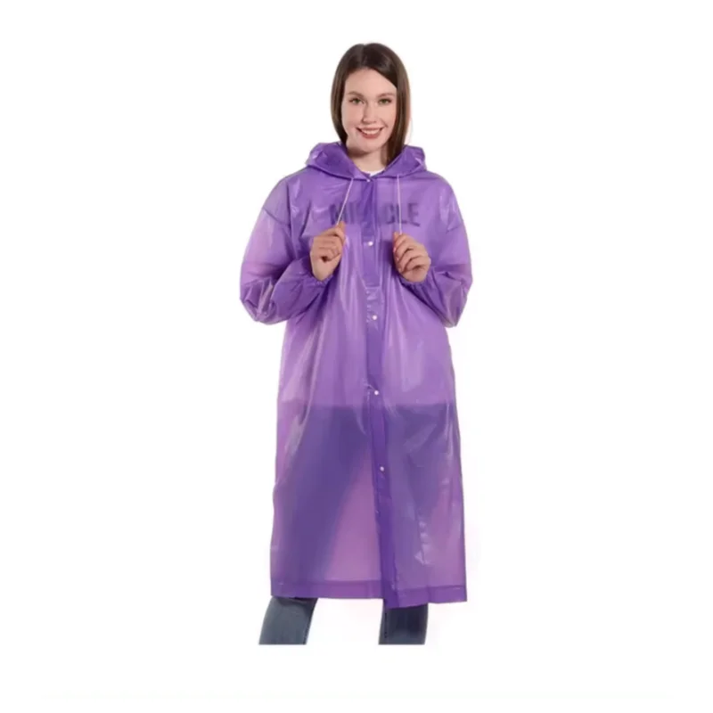 Hot selling waterproof raincoat, lightweight, waterproof, high-end EVA fashionable raincoat