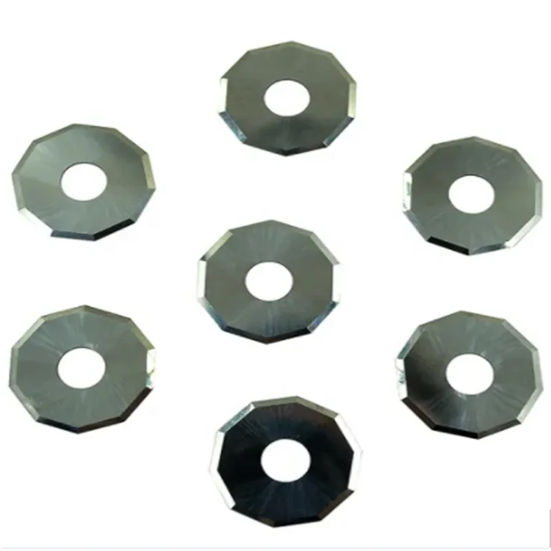 Tungsten Carbide Paper Cutting Blades Round Cutting Blade Circular Cutting Knives Slitting Blade Knife for Cutting Fabric Paper