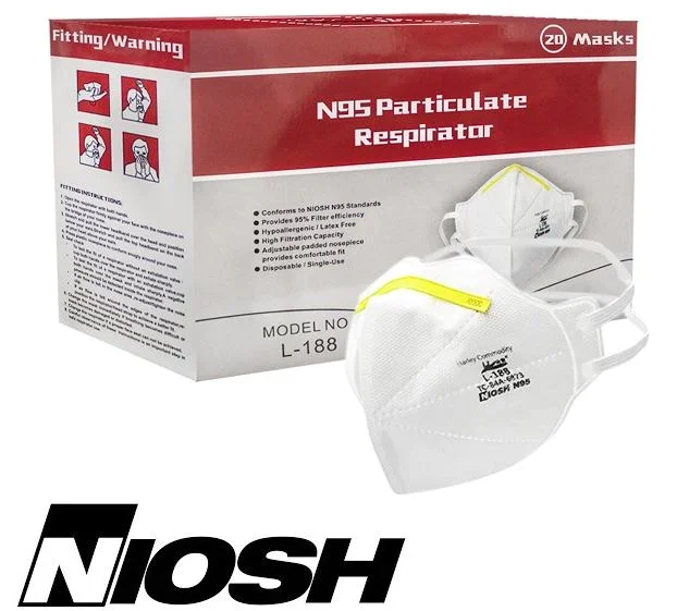 Manufacturer OEM Disposable Earloop Nonwoven N95 Carbon Filter Respirator Dust Mask