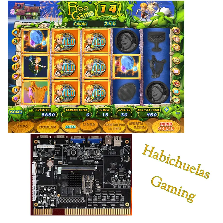 Coin operated game machine board ready game cabinet habichuelas beanstalk 1 board for arcade