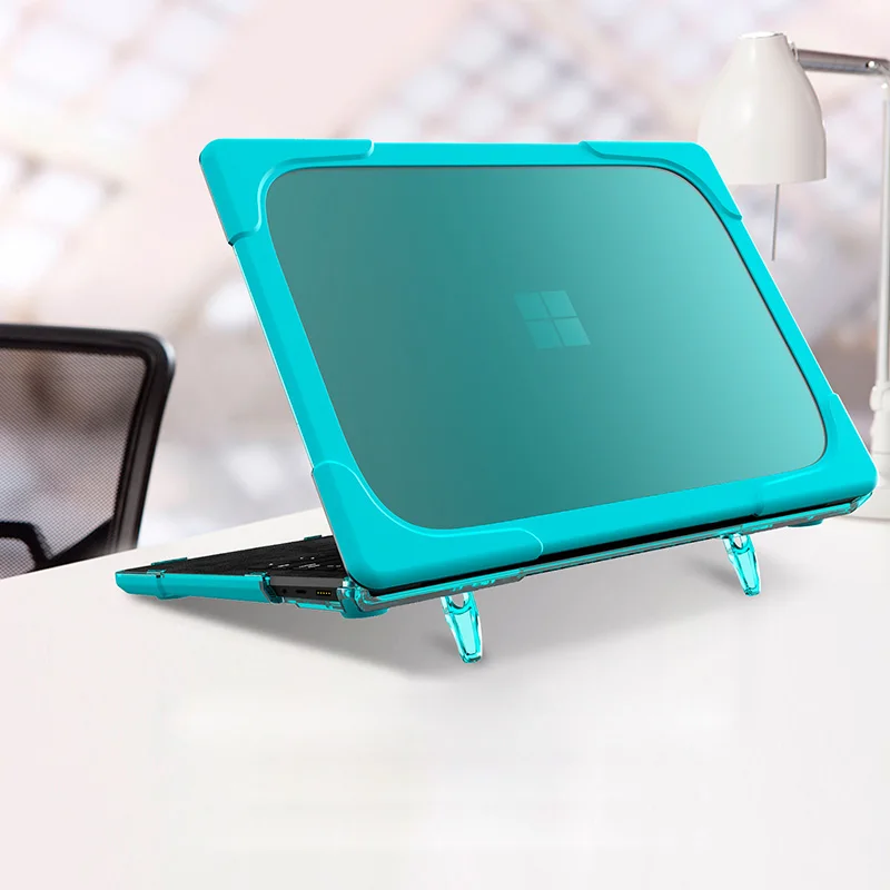 Universal model 1769 1867 heavy duty rugged TPU shockproof fold bracket laptop case For Microsoft Surface Laptop 2/3 13.5 inch