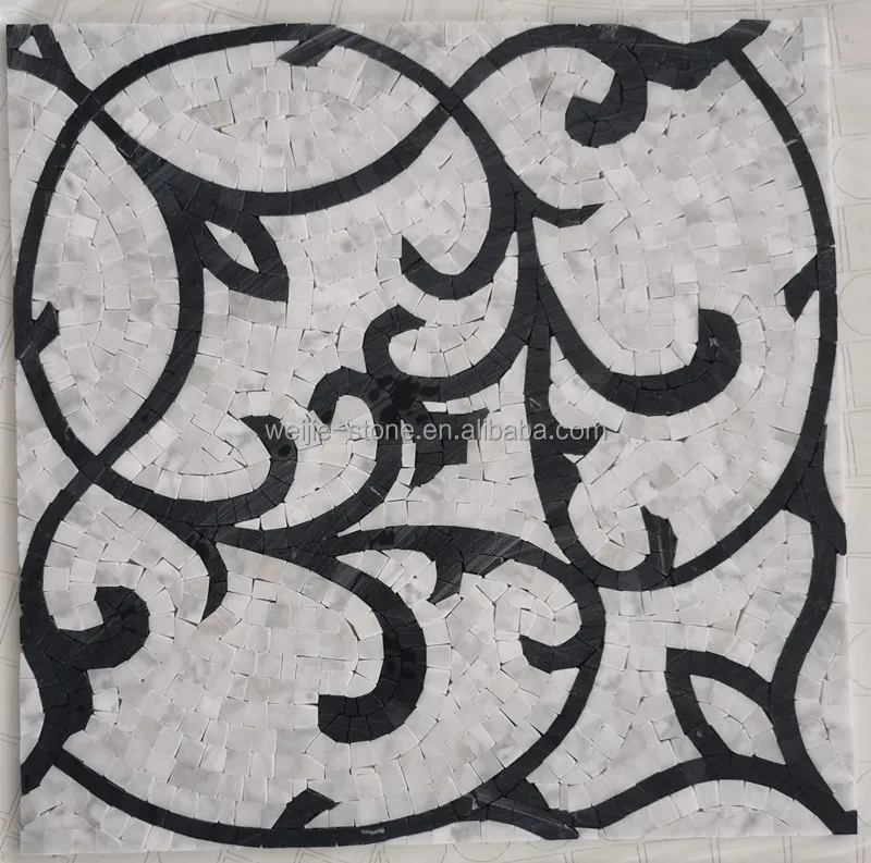 Fashion Handmade Art Design Pattern Mosaic Decorative Mural Picture floor Tiles for Fountain and Bathroom