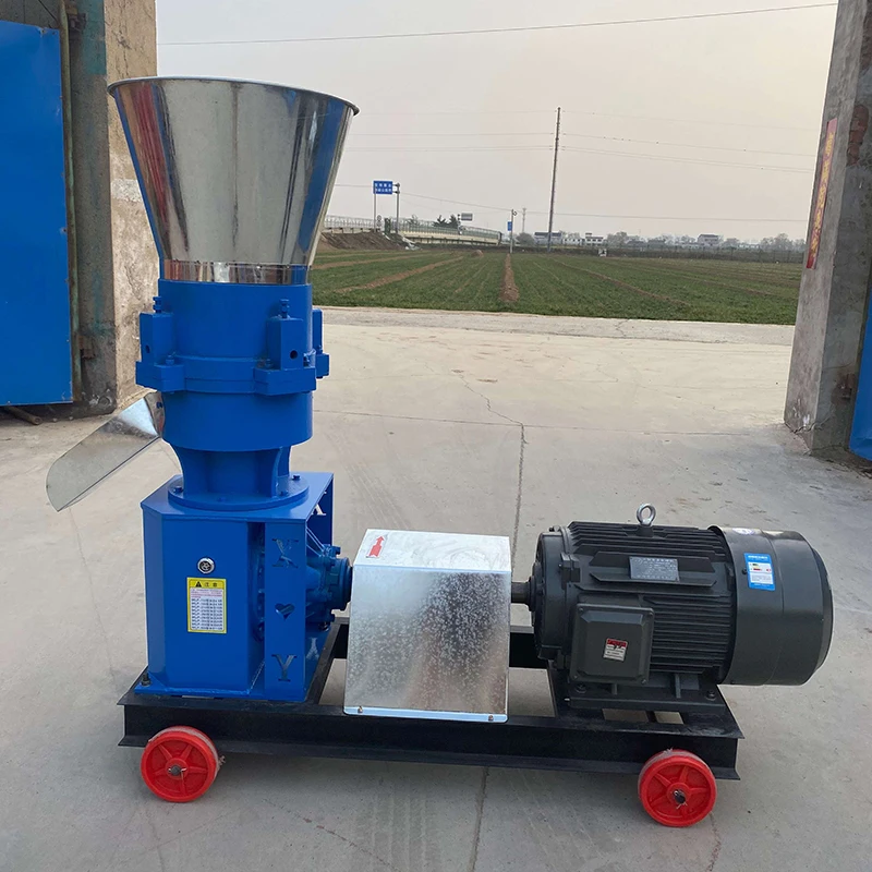 Industrial machinery 800kg/Hr Mini Line Capacity Peat Poultry Rabbit Turkey Feed Mixer Line Machine