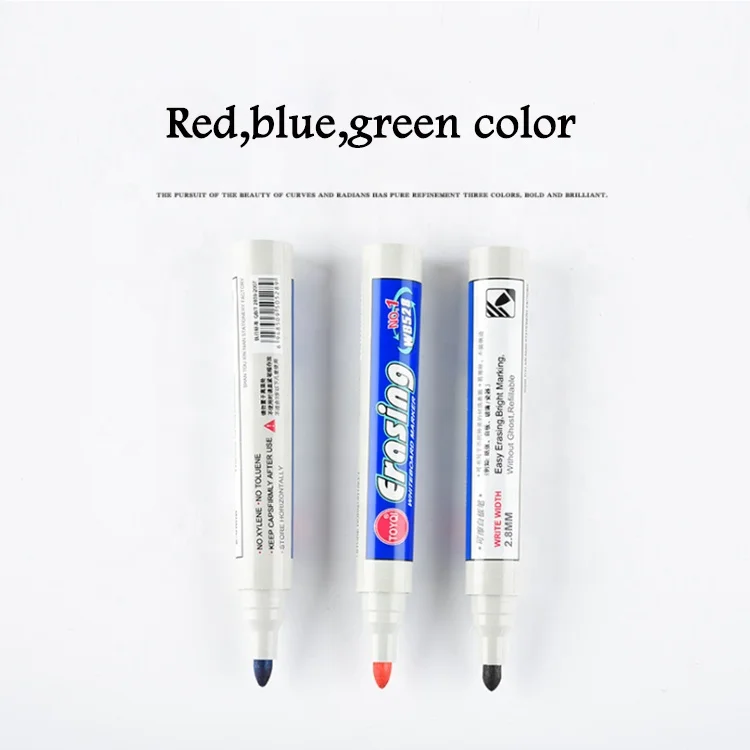 Dry easy school erasing whiteboard pen smooth writting marker